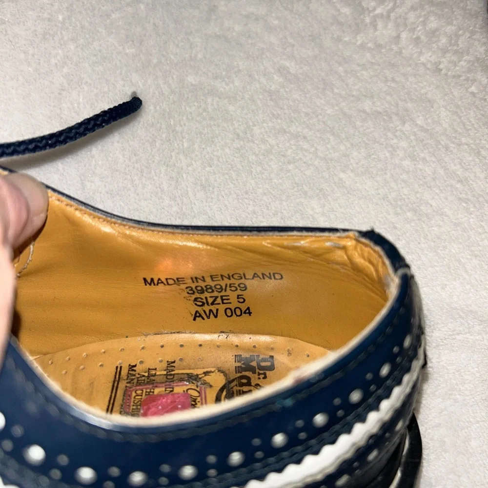 Dr. Martens Black and White Brogue Oxfords - Picture 3 of 4